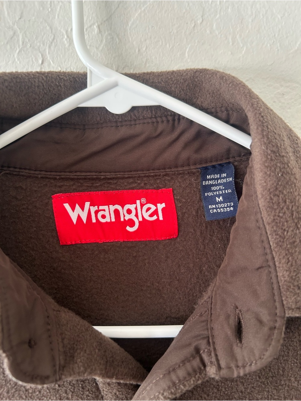 Wrangler Brown Lightweight Shirt Jacket